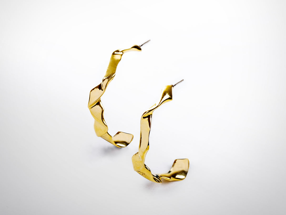 DUNES LARGE SLIM HOOPS image 0