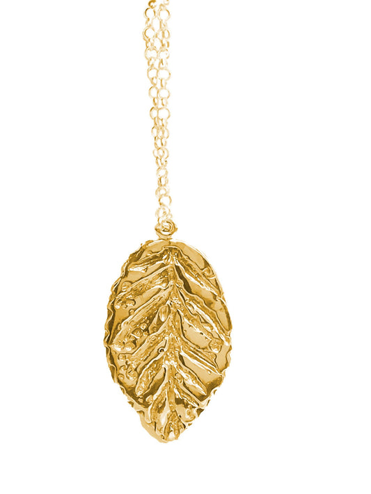 DE'AURA SINGLE LEAF NECKLACE image 1